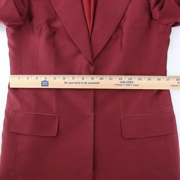 Morgane Le Fay Suit 2 PC Set Long Jacket Pants Silk Cotton Statement Piece 8 - Picture 9 of 16